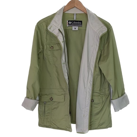 Columbia sportswear Jackets & Blazers - Columbia Sportswear XCO chartreuse cotton stretchy jacket L.
